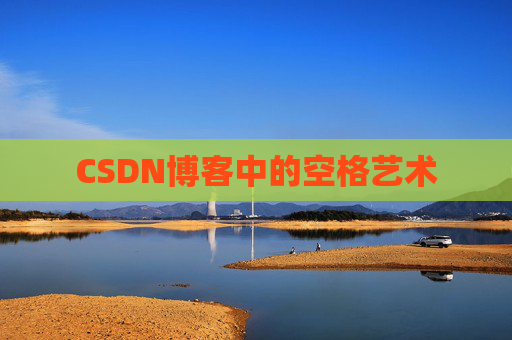 CSDN博客中的空格艺术